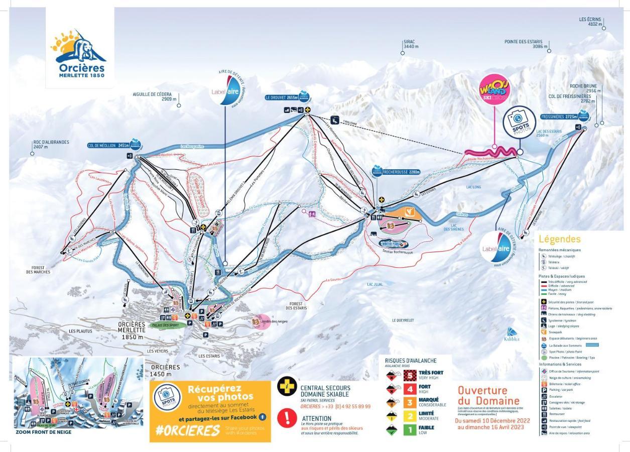 Appt T2 Cabine 4-6 Personnes Au Pied Des Pistes Orcières Exterior foto